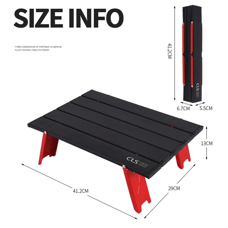 Mesa plegable chica portátil para acampar