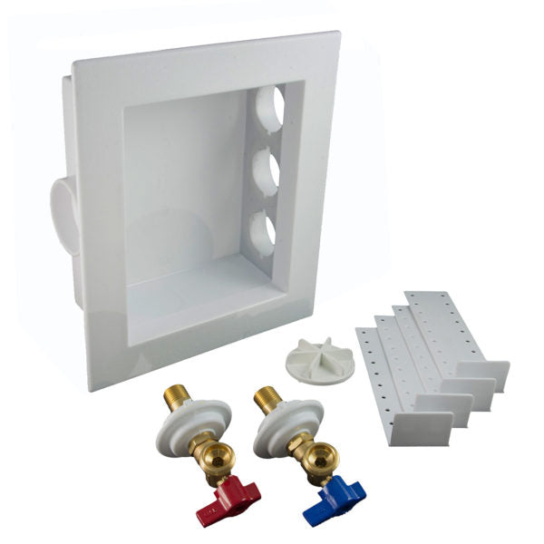 Kit de caja para lavadora. Color blanco