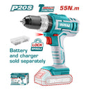 Taladro inalámbrico de 1/2" 20V Función de Impacto. No incluye batería ni cargador.