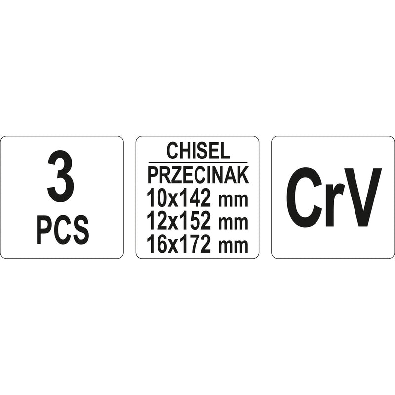 Cinceles 3pzas