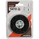 Rueda Nylon negra abrasiva cepillo circular para taladro 3" elimina óxido, pintura