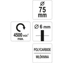 Rueda Nylon negra abrasiva cepillo circular para taladro 3" elimina óxido, pintura