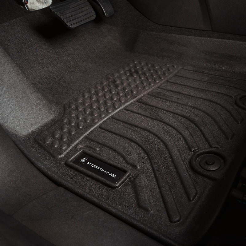 Alfombras 3D tipo bandejas para autos Dongfeng forthing T5 EVO, HEV, Friday . TPE rigidas Juego TAPETES de 3 filas de asientos