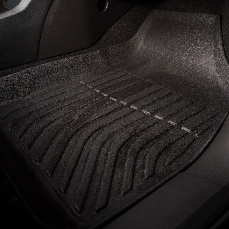 Alfombras 3D tipo bandejas para autos Dongfeng forthing T5 EVO, HEV, Friday . TPE rigidas Juego TAPETES de 3 filas de asientos