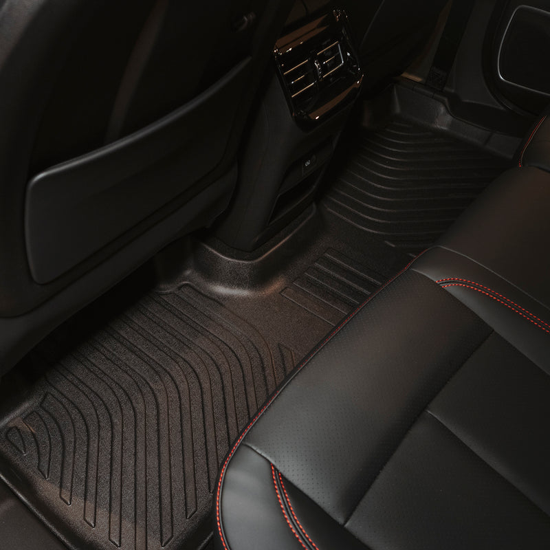 Alfombras 3D tipo bandejas para autos Dongfeng forthing T5 EVO, HEV, Friday . TPE rigidas Juego TAPETES de 3 filas de asientos
