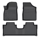 Alfombras 3D tipo bandejas para autos Dongfeng forthing T5 EVO, HEV, Friday . TPE rigidas Juego TAPETES de 3 filas de asientos
