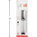 Paquete de 2 bolígrafos de bola de rodillo negros