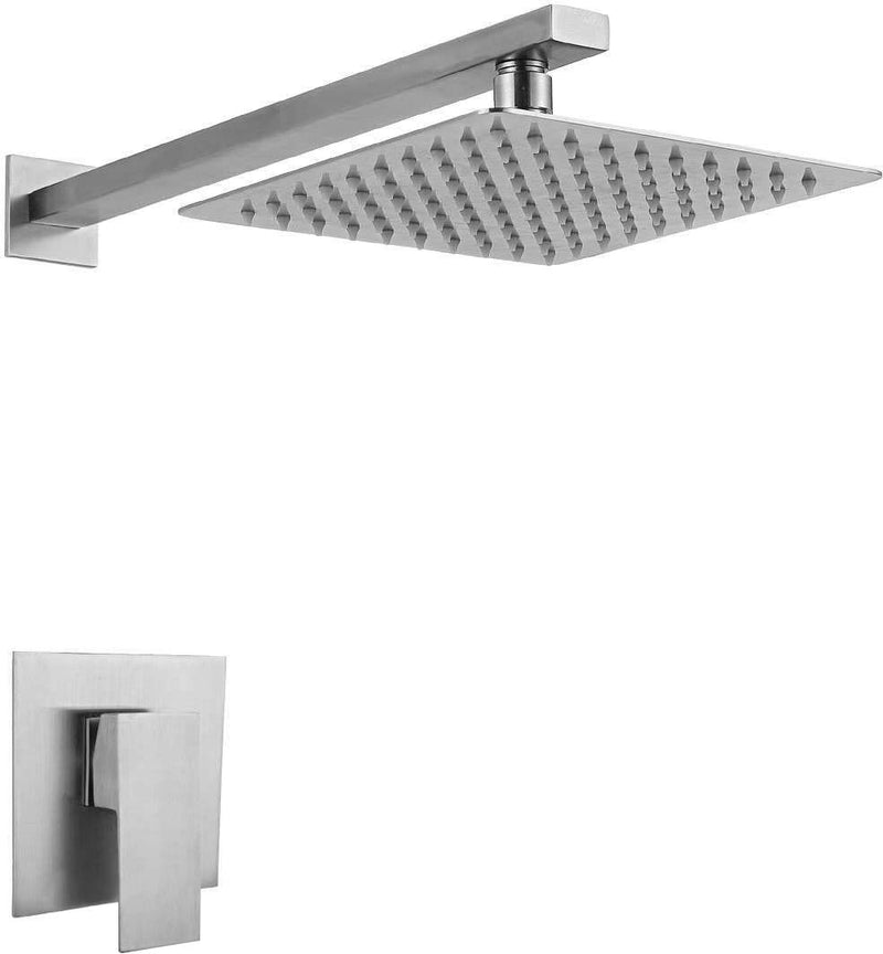 Ducha kit con mezclador monomando para empotrar cuadrado. NESSATI.