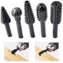 Juego 5 Fresas Limas rotativas de vastago 6mm para MotorTool, Dremel o Taladro para madera.