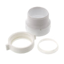 Adaptador hembra de PVC de 1-1/2"  para trampas de desague lavamanos