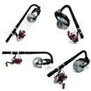 Caña giratoria para carga de linea de pesca