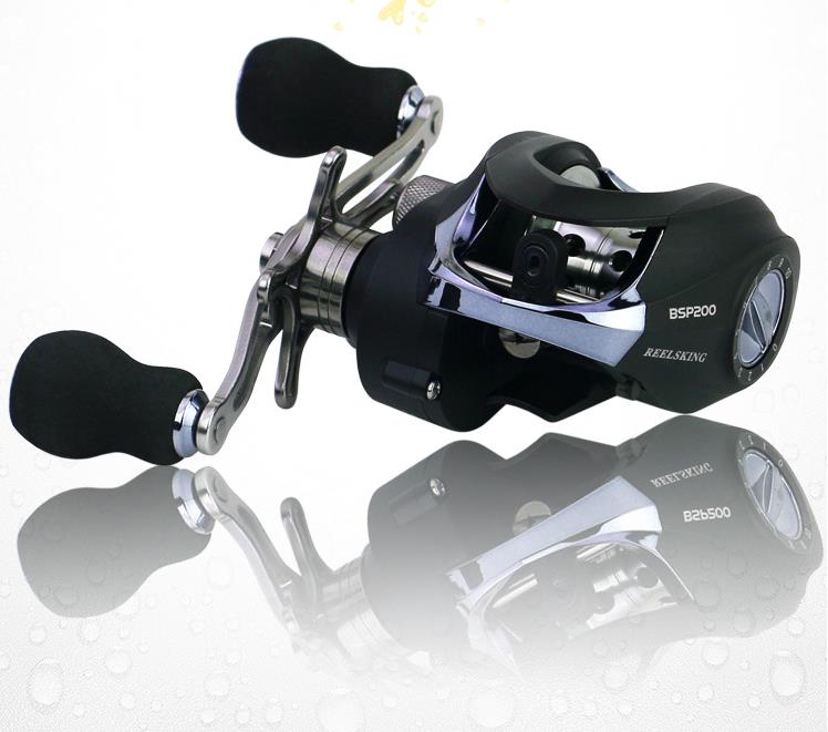 Carrete pesca Casting Zurdo freno magnético