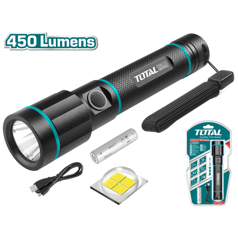 Linterna de mano Aleación de aluminio grado de aviación: 6N01-T6.