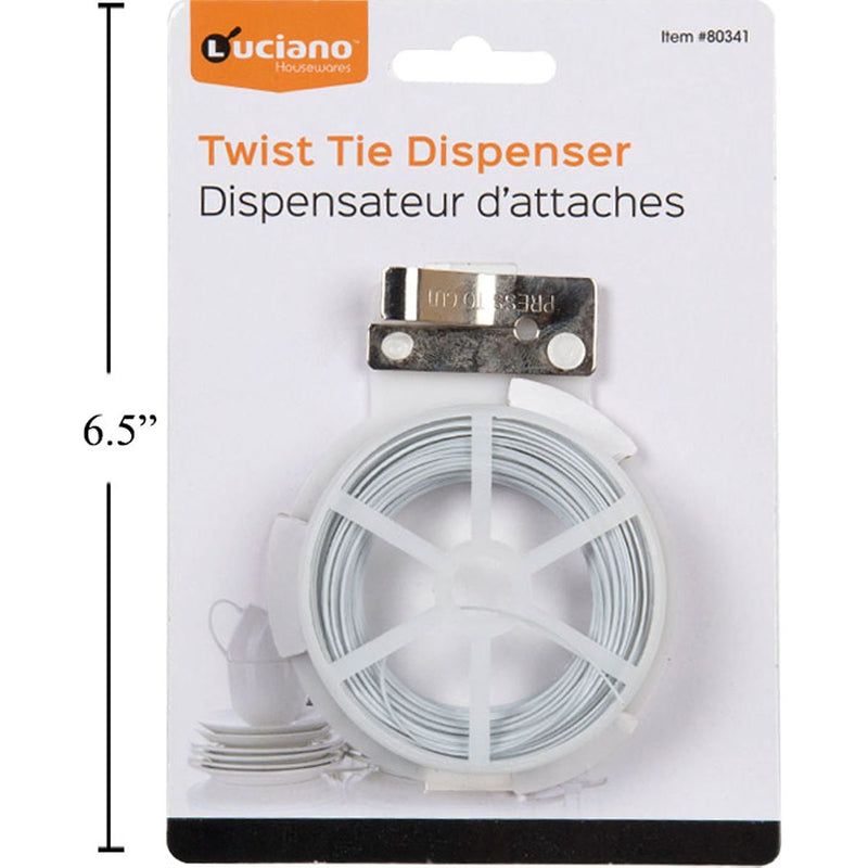 Dispensador giratorio de lazo de alambre de amarre para cocina Luciano de 66 pies, t.o.c.