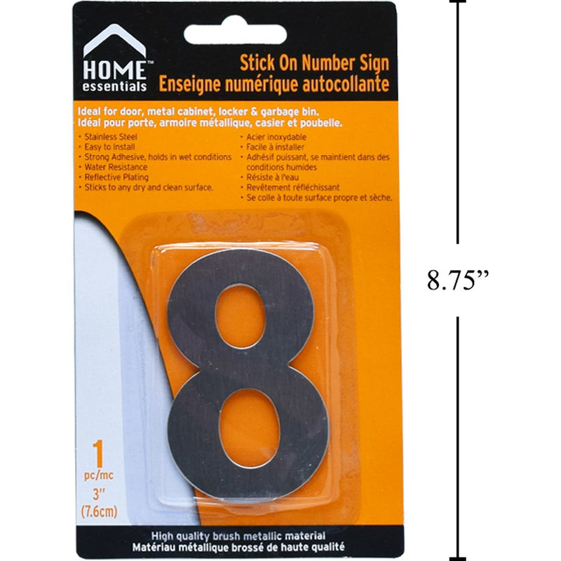 Letrero Señal numérica adhesiva de 3"