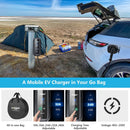 Cargador carros eléctricos Tipo1 J1772 nivel 2 10-40A 110-240V  WiFi Dual portátil o de pared