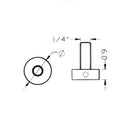 Tornillo decorativo 30x6mm, Cromado (C-A3130T/C-BS).