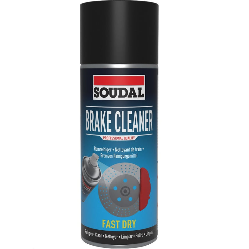 Limpiador de frenos brake cleaner en aerosol 400 ml. Soudal