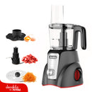 Procesador de alimentos inalámbrico gris 250W 1.25L  Pica, rebana y corta. Batería y Cargador por separado.