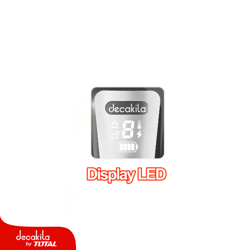 Procesador de alimentos inalámbrico gris 250W 1.25L  Pica, rebana y corta. Batería y Cargador por separado.