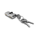 Cilindro Oval de 60 mm. Llave por ambos lados, incluye 3 . Acabado cromado