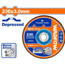 Disco Corte de Metal y Acero Inoxidable 230x3.0mm. Concavo.