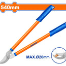 Tijera para podar 21"(540mm). Acero al carbono. Cuchilla de tratamiento térmico.