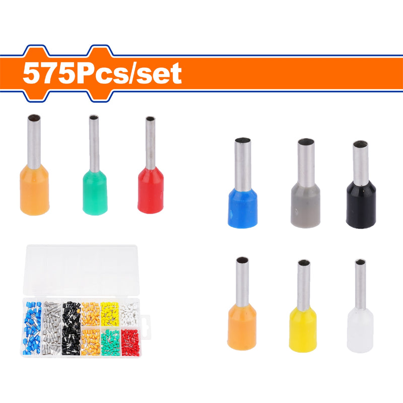 Conectores Tubulares para Crimpado 575 pzas surtidas.