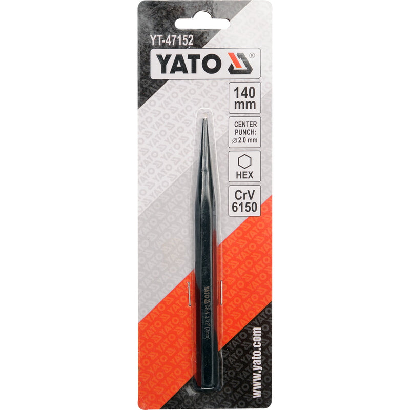 Centro punto punzón  2x140mm