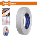 Cinta Tape antiderrapante antideslizante PEVA 5mx25mm. Esp: 0.72mm. Transparente. Ideal para baños, duchas, cocinas.