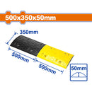 Policia Muerto acostado. 1000×350×50mm Resalto para Reducción Vial.