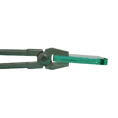 Tenazas para cortar vidrio de hasta 20 mm de espesor.