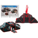 Bolso Porta mascotas expandible, Negro/Rojo, Caja a Color