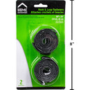 Sujetadores cierre magico velcro de 26 "L, 2 piezas, autoadhesivos, Negros