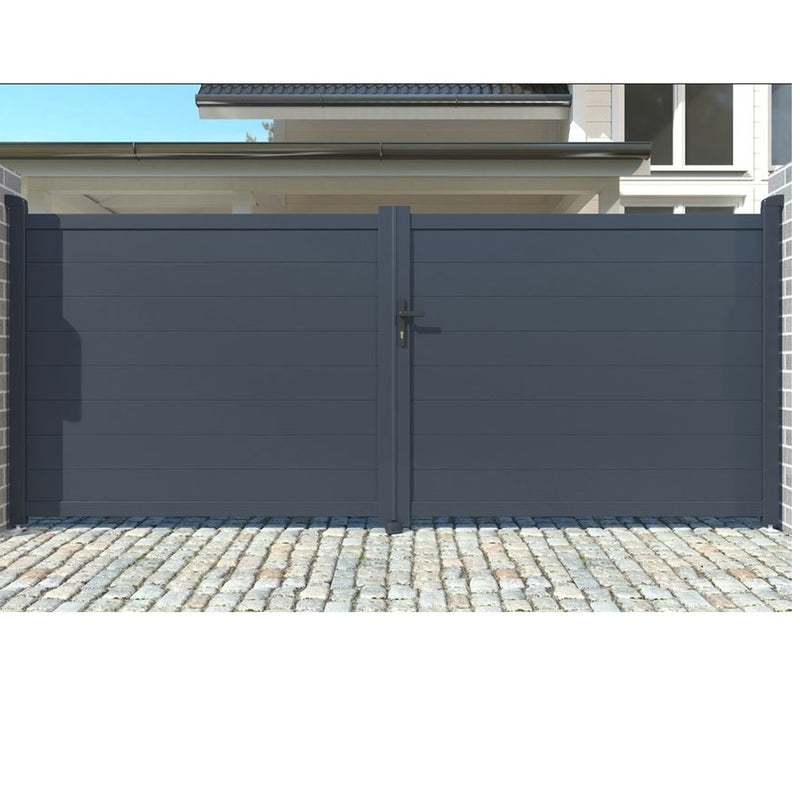 Perfil Lama para Puertas - Fijos - Portones. Espesor 1.2 mm. Largo 5.85 mts. Acabado Blanco