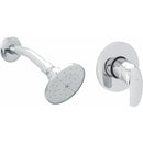 Kit ducha para baño con regadera y monomando mezclador de palanca tipo redondo