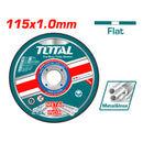 Disco Corte de Metal y Acero Inoxidable 4 1/2" 115x1.0mm Plano.