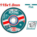 Disco Corte de Metal y Acero Inoxidable 4 1/2" 115x1.0mm Plano.