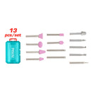 Puntas para Mototool 13 piezas (piezas para trabajar vidrio y piedra) Juego