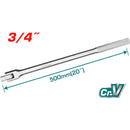 Mango Articulado para Socket 1 Pieza. 3/4" 500 mm(20"). CrV