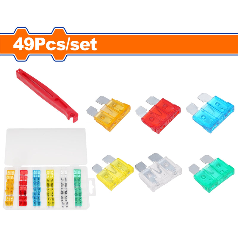 Fusibles de carro surtido 49 piezas surtidas. 5A, 10A, 15A, 20A, 25A, 30A