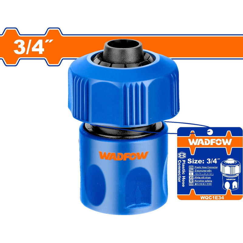 Conector rápido para manguera con adaptador de 3/4"