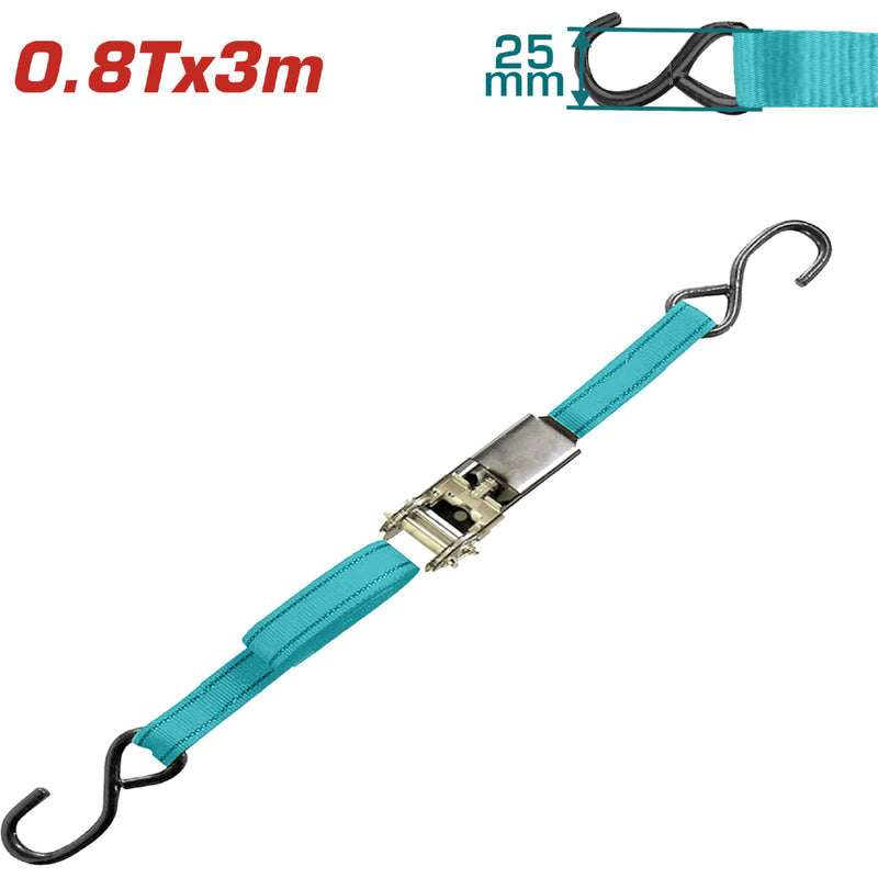 Sujetador tipo matraca 3m x 25mm. 0.8T