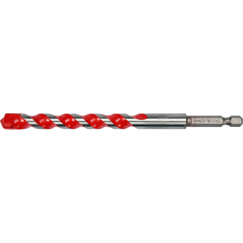 Broca Universal  12mm Metal, Concreto, madera, aluminio Cerámica vástago hex