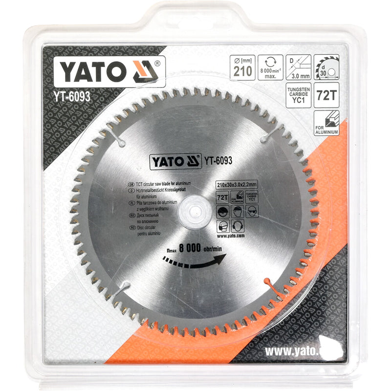 Disco corte de aluminio TCT para ingleteadora