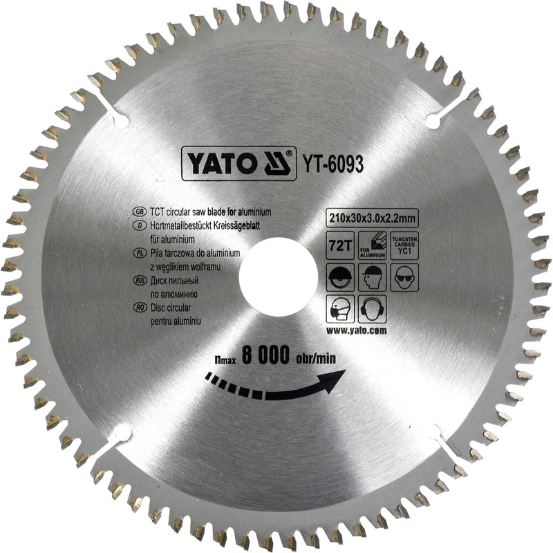 Disco corte de aluminio 7 3/4" TCT para ingleteadora 200mm 7 3/4" 60 dientes