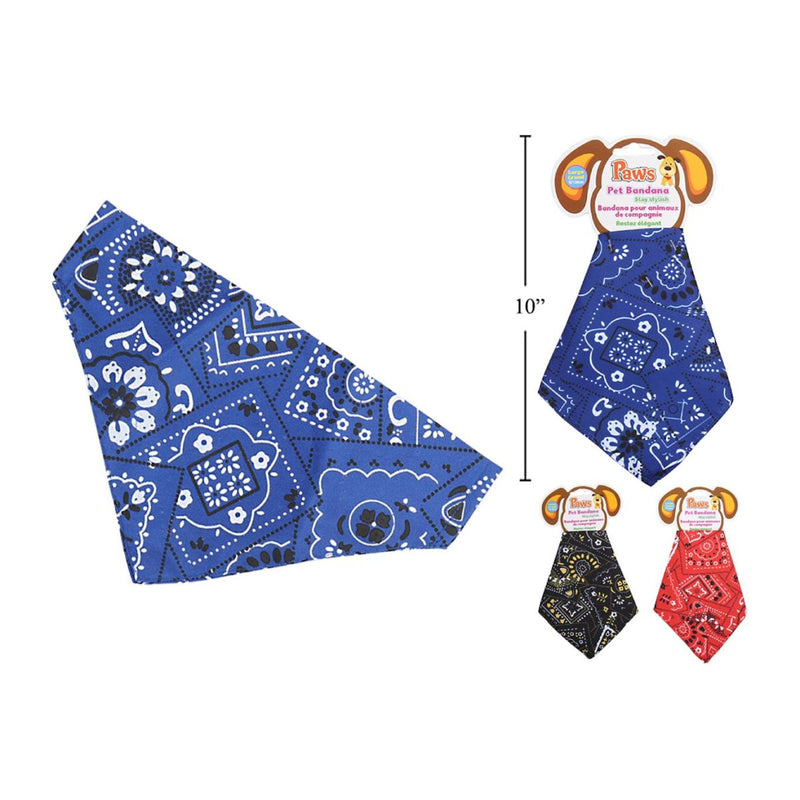 Bandana grande para perros,  (1pza) (Viene en colores variados al azar)