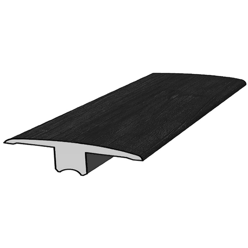 Transición tipo T para piso SPC ébano 2400 mm