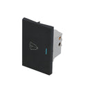 Interruptor para timbre negro 1/1 Surtek.