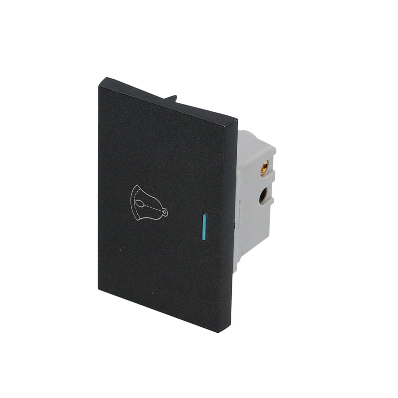 Interruptor para timbre negro 1/1 Surtek.